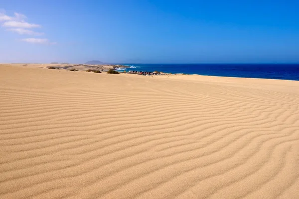 View Dune Corralejo Canary Island Fuerteventura — стокове фото