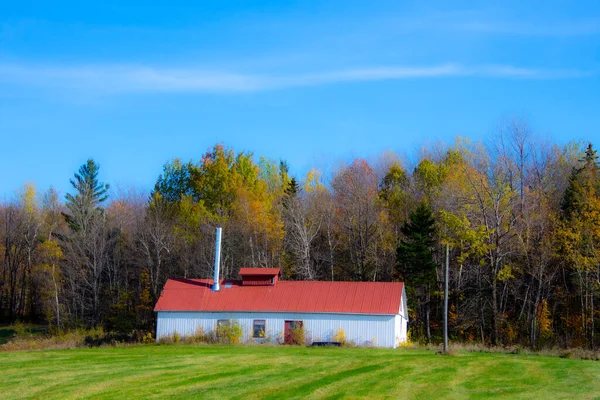 Vue Sur Maison Automne — Photo