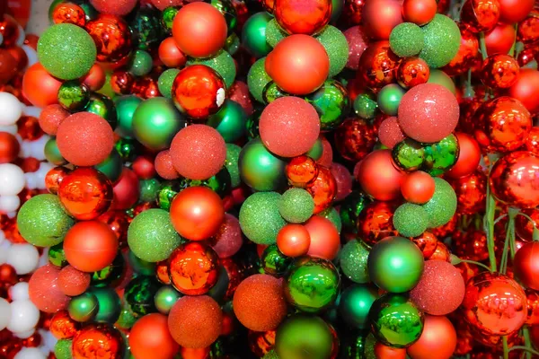 Colorful Baubles Background Christmas Concept — Stock Photo, Image