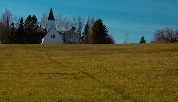 Прекрасный Вид Церковь Сельской Местности — стоковое фото