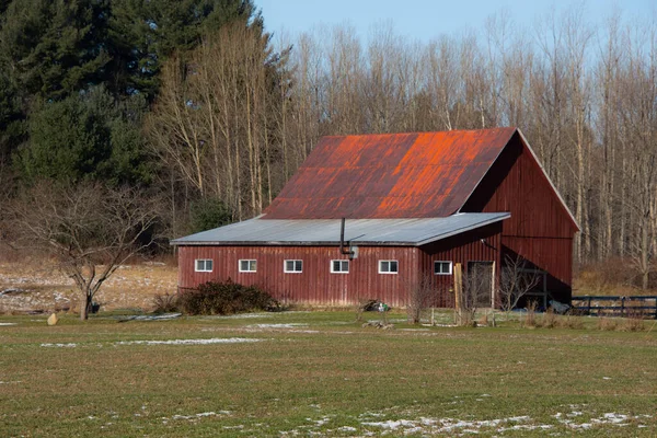 Rural Barn Biuilding Autumn Season — Stock Photo, Image
