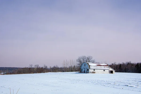 Barn Winter Village — Stockfoto