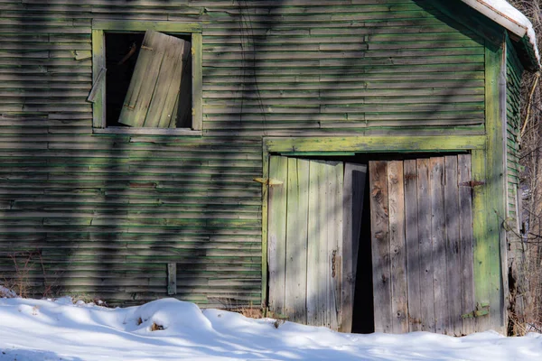 Old House Winter Village — Stock Fotó