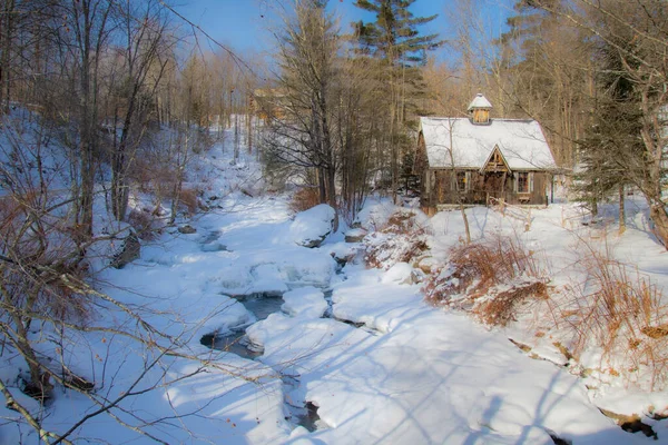 Scenic View Winter Village — Stockfoto