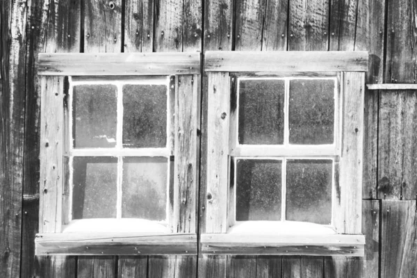 Old Wooden Window Village — Stock Photo, Image