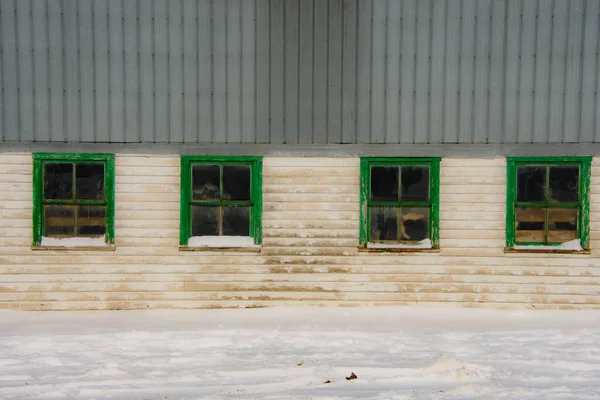 Типовий Канадський Будинок Холодної Зими Квебеку — стокове фото
