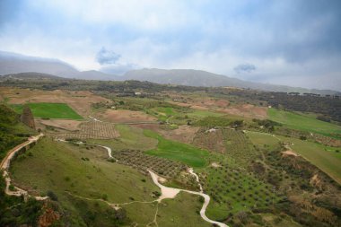 Endülüs, İspanya 'nın Ronda şehrinin muhteşem uçurumları