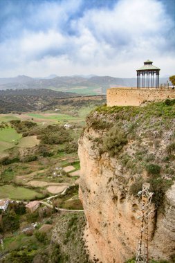 Endülüs, İspanya 'nın Ronda şehrinin muhteşem uçurumları