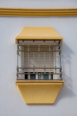 İspanya 'nın eski Almogia kasabasının mimarisi.