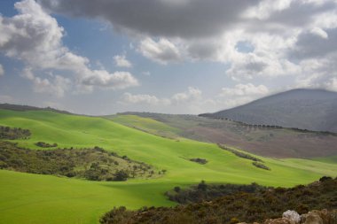 İspanya, Endülüs, Abdalajis 'in çok güzel bir vadisini görmek.