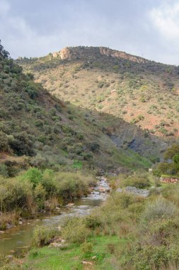 İspanya, Endülüs, Abdalajis 'in çok güzel bir vadisini görmek.
