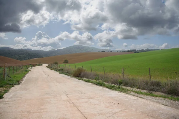 Vista Hermoso Valle Abdalajis Andalucía España — Foto de Stock