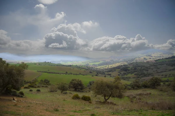Vista Hermoso Valle Abdalajis Andalucía España — Foto de Stock
