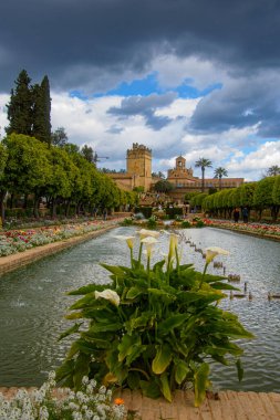 Alcazar de los Reyes Cristianos, Cordoba, Endülüs, İspanya 'nın güzel bahçeleri
