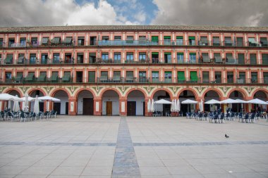 Plaza de la corredera - corredera Meydanı cordoba, Endülüs, İspanya