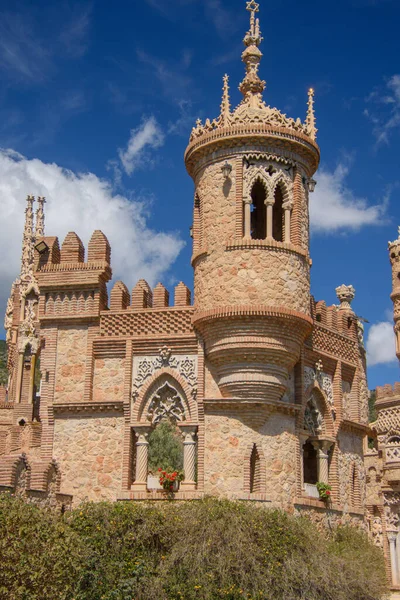 View Pretty Colomares Castle Town Benalmadena Andalucia Spain — Stock fotografie