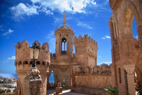 Veduta Del Grazioso Castello Colomares Città Benalmadena Andalusia Spagna — Foto Stock