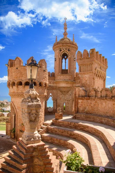 View Pretty Colomares Castle Town Benalmadena Andalucia Spain — Stock Fotó