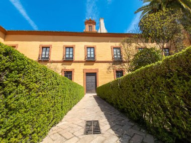 Sevilla, Endülüs, İspanya Alcazar mimarisinin ayrıntıları