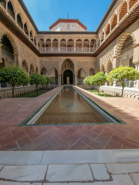 Podrobnosti Architektuře Alkazaru Seville Andalusie Španělsko — Stock fotografie