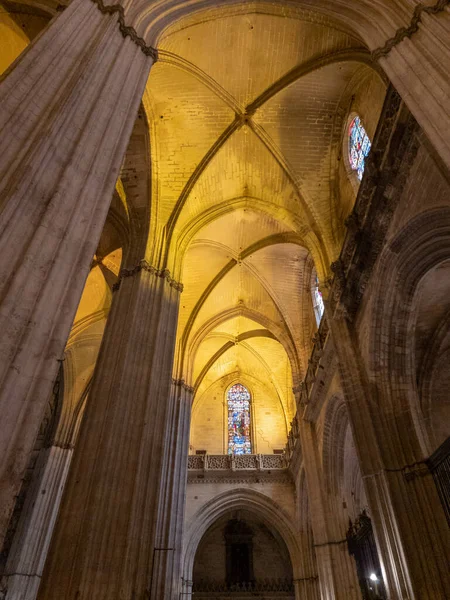 Detalhe Arquitetura Magnífica Catedral Sevilha Andaluzia Espanha — Fotografia de Stock