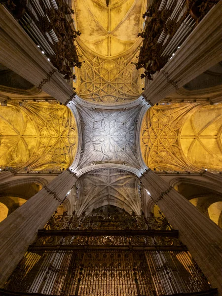 Detail Architecture Magnificent Cathedral Seville Andalusia Spain — Stockfoto