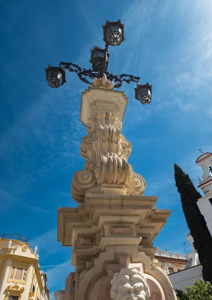 Nice Monument Sunny Sky Seville City Andalusia Spain — Stockfoto