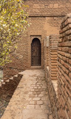 Malaga, Endülüs, İspanya Alcazar mimarisinin ayrıntıları