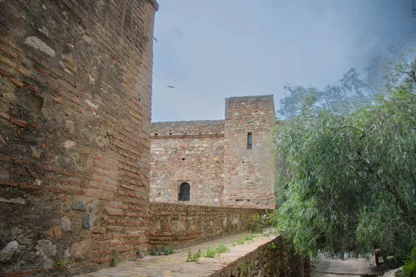 Detalhe Arquitetura Alcazar Málaga Andaluzia Espanha — Fotografia de Stock