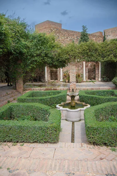 Malaga, Endülüs, İspanya Alcazar mimarisinin ayrıntıları