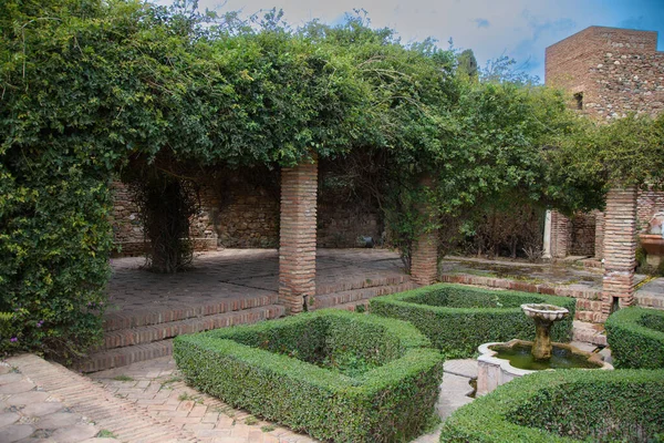 Malaga, Endülüs, İspanya Alcazar mimarisinin ayrıntıları