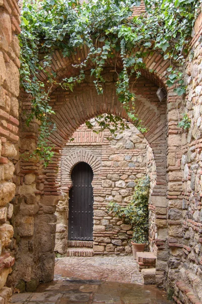Malaga, Endülüs, İspanya Alcazar mimarisinin ayrıntıları