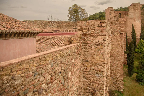 Detail Architektury Malagského Alkazaru Andalusie Španělsko — Stock fotografie