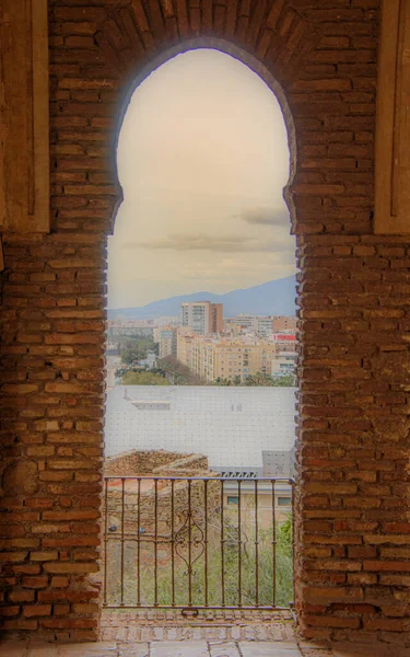 Detalle Arquitectura Del Alcázar Málaga Andalucía España —  Fotos de Stock