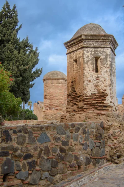 Malaga, Endülüs, İspanya Alcazar mimarisinin ayrıntıları