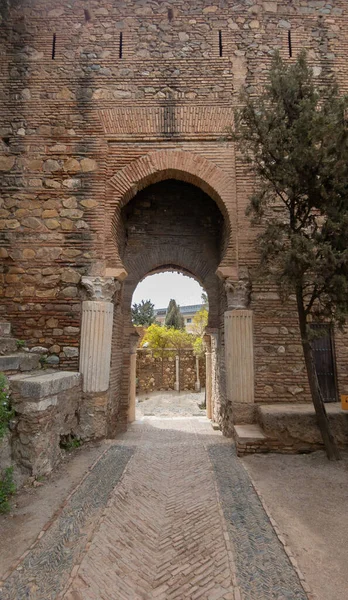 Detail Architektury Malagského Alkazaru Andalusie Španělsko — Stock fotografie