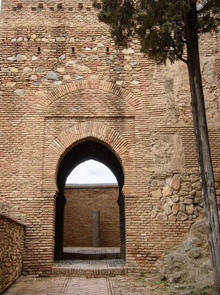 Malaga, Endülüs, İspanya Alcazar mimarisinin ayrıntıları