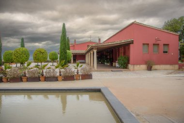 winery building of Jerez de la Frontera, Andalusia, Spain. 