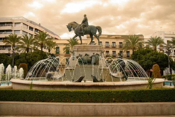 Fountain Jerez Frontera Andalusia Spain — Stockfoto