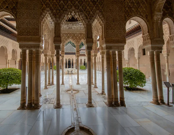 Architectural Details Alhambra Palace Grenade Andalusia Spain — Stock fotografie