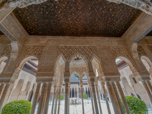 Architectural Details Alhambra Palace Grenade Andalusia Spain — Stock fotografie