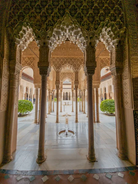 Architectural Details Alhambra Palace Grenade Andalusia Spain — Stock fotografie