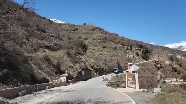 View Area Town Trevelez Sierra Nevada Andalusia Spain — Video