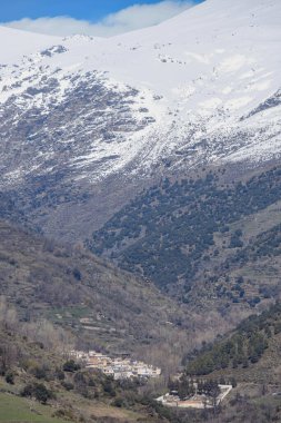 View of the area of the town of Pampaneira, in the Sierra Nevada of Andalusia, Spain