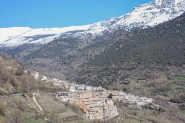 View of the area of the town of Pampaneira, in the Sierra Nevada of Andalusia, Spain