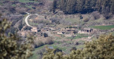 View of the area of the town of Pampaneira, in the Sierra Nevada of Andalusia, Spain