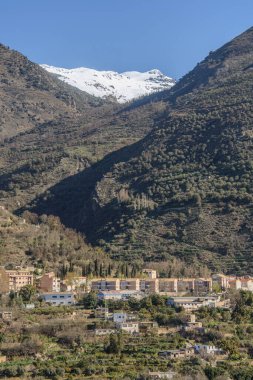 View of the area of the town of Canar, in the Sierra Nevada of Andalusia, Spain