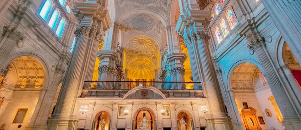 Vista Hermosa Catedral Málaga Andalucía España —  Fotos de Stock