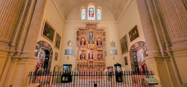 Architektonický Pohled Krásnou Katedrálu Malaze Andalusie Španělsko — Stock fotografie