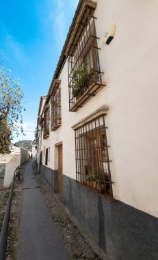 Güneydoğu Fransa 'nın Auvergne-Rhne-Alpes bölgesindeki Eski Grenoble Kasabası' nın mimarisi